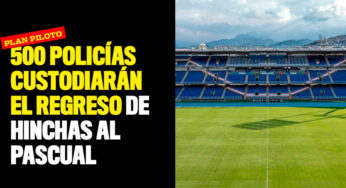 500 policías custodiarán el regreso de hinchas al Pascual