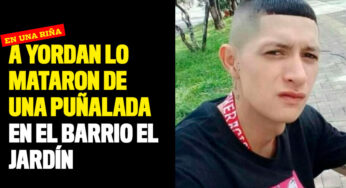 A Yordan lo mataron de una puñalada en el barrio El Jardín