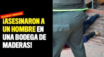 Asesinato en El Obrero en una bodega de maderas