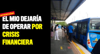 El MIO dejaría de operar por crisis financiera