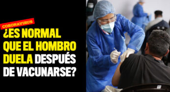 ¿Es normal que el hombro duela después de vacunarse?