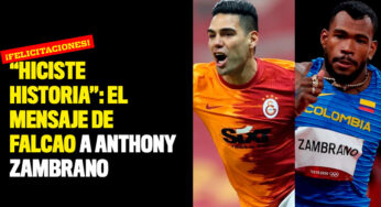 "Hiciste historia": el mensaje de Falcao a Anthony Zambrano