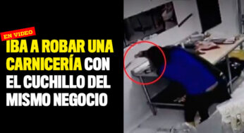 Iba a robar una carnicería con el cuchillo del mismo negocio