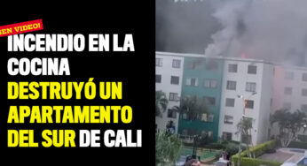 Incendio en la cocina destruyó un apartamento del sur de Cali