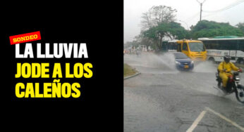 La lluvia jode a los caleños