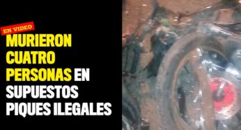 VIDEO: Murieron cuatro personas en supuestos piques ilegales, entre ellas, una menor de edad