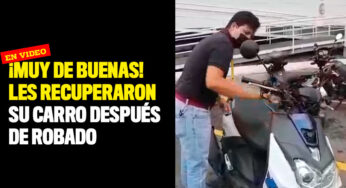 En video: ¡Muy de buenas! Les recuperaron su carro después de haber sido robado en Cali