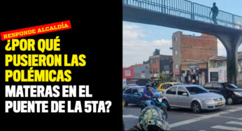 ¿Por qué pusieron las polémicas materas en el puente de la 5ta?