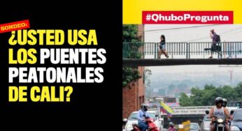 Sondeo: ¿Usted usa los puentes peatonales de Cali?