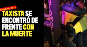 Taxista se encontró de frente con la muerte