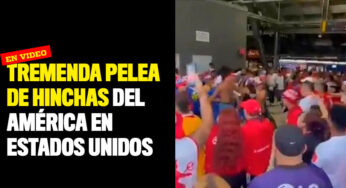 VIDEO: Tremenda pelea de hinchas del América en Estados Unidos
