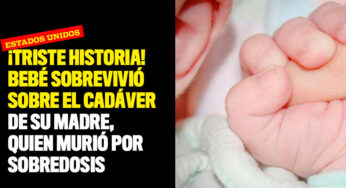 ¡Triste historia! Bebé sobrevivió sobre el cadáver de su madre, quien murió por sobredosis