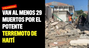 Van al menos 29 muertos por el potente terremoto de Haití