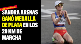 ¡Otras más! Sandra Arenas trae medalla de plata en los 20 km de marcha