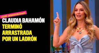 Claudia Bahamón terminó arrastrada por un ladrón