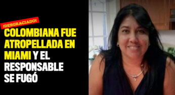 Colombiana fue atropellada en Miami y el responsable se fugó