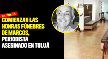 El último adiós a Marcos, periodista asesinado en Tuluá