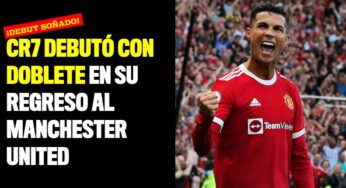 Cristiano debutó con doblete en su regreso al Manchester United