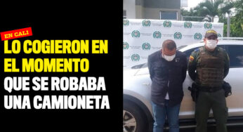 Lo cogieron en el momento que se robaba una camioneta en Cali