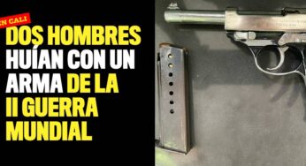 Los capturaron con un arma de la Segunda Guerra Mundial