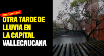 Otra tarde de lluvia en la capital vallecaucana