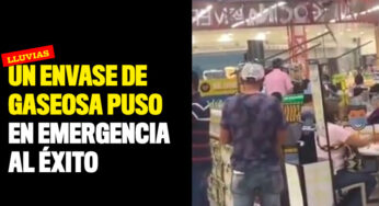 Un envase de gaseosa puso en emergencia al Éxito
