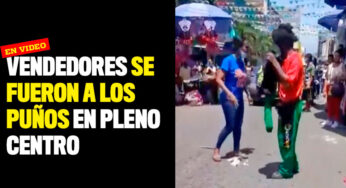 Vendedores se fueron a los puños en pleno Centro