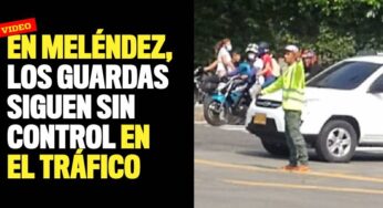 En Meléndez, los guardas de tránsito siguen sin poder controlar el tráfico