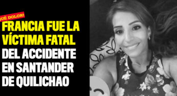 Francia fue la víctima fatal del accidente en Santander de Quilichao