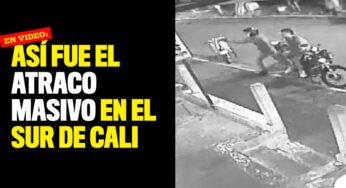 En video: Así fue el atraco masivo en el sur de Cali