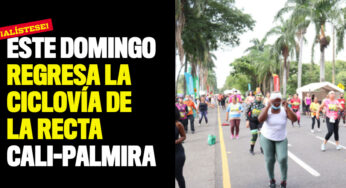Este domingo regresa la ciclovía de la recta Cali-Palmira
