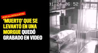 'Muerto' que se levantó en una morgue quedó grabado en video