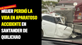 Mujer perdió la vida en aparatoso accidente en Santander de Quilichao