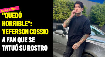"Quedó horrible": Yeferson Cossio a fan que se tatuó su rostro