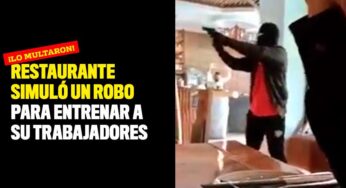 Restaurante simuló un robo para entrenar a su trabajadores