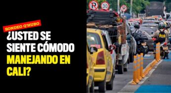 ¿Usted se siente cómodo manejando en Cali?
