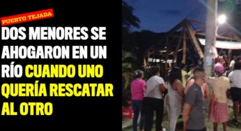 Dos menores se ahogaron en un río cuando uno quería rescatar al otro
