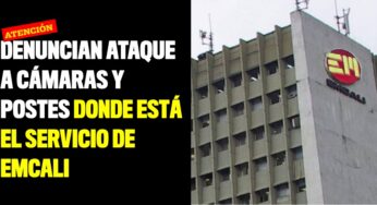 Denuncian ataque a cámaras y postes donde está el servicio de Emcali