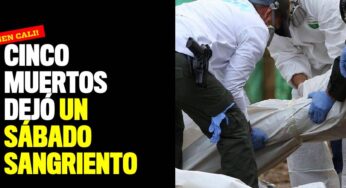 Cinco muertos dejó un sábado sangriento en Cali