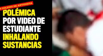 Polémica por video de estudiante inhalando sustancias en un colegio