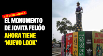 El monumento de Jovita Feijóo ahora tiene 'nuevo look'