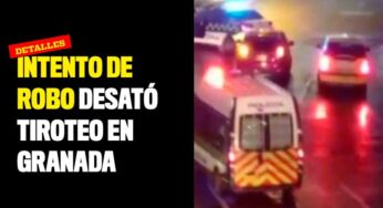 Intento de robo desató tiroteo en Granada
