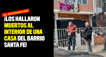 Una pareja fue encontrada muerta al interior de una vivienda en el barrio Santa Fe