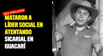 Mataron a líder social en atentando sicarial en Guacarí