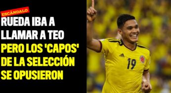 Rueda iba a llamar a Teo pero los 'capos' de la Selección se opusieron