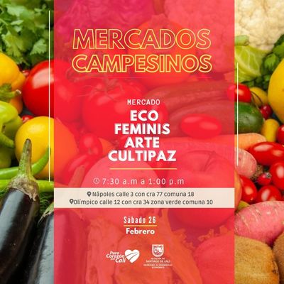 Estos serán los mercados campesinos de este fin de semana en Cali