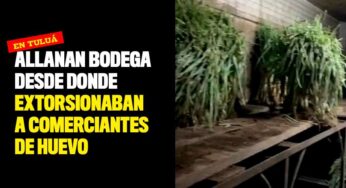 Allanan bodega desde donde extorsionaban a comerciantes de huevo