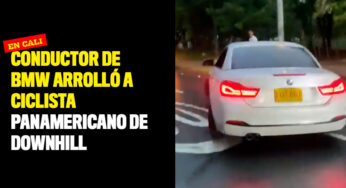 Conductor de BMW arrolló a ciclista panamericano de downhill