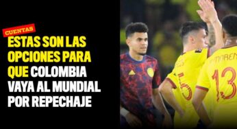 Estas son las opciones para que Colombia vaya al Mundial por repechaje