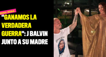 "Ganamos la verdadera guerra": J Balvin junto a su madre